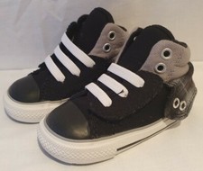 Image of INFANTS CONVERSE PADDED COLLAR BLACK TRAINER