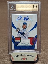 2020 Immaculate TEAM HEROES Auto & Patch  Green SP 3/3 Pedro Martinez BGS 9.5 10