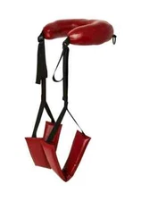 Sportsheets Saffron Adjustable Thigh Sling Position Support Red/Black