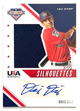 2020 PANINI STARS AND STRIPES DAVIS DIAZ AUTO PATCH #/199 OAKLAND ATHLETICS RC