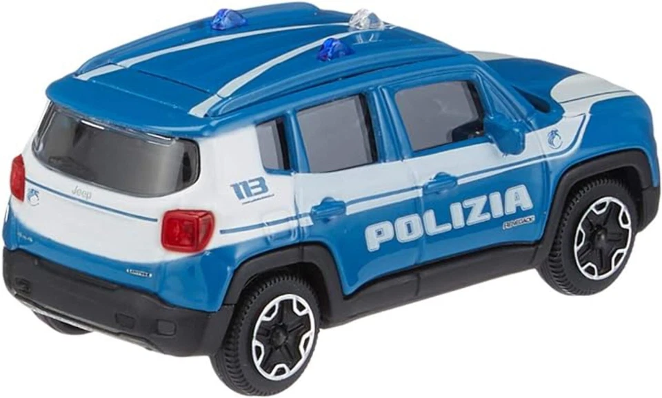 18-30396 (28-30385) Bburago - Jeep Renegade Polizia - 1:43 - Immagine 2 di 3
