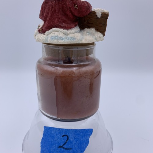 VTG Yankee Candle 3.7 Oz + Boyds Bear Lid Christmas Food/Spice RARE Buyer Choice - Afbeelding 7 van 11