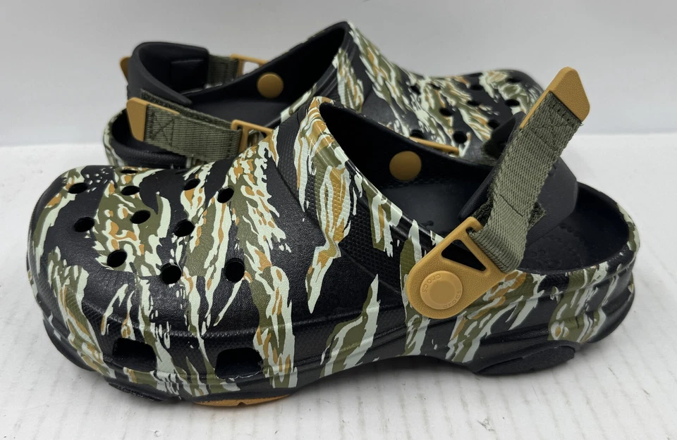 Zapatos Crocs Todo Terreno Para Mujer Talla 8 Camuflaje Zueco Goma Zapatos Eslinga Foto 2 de 4