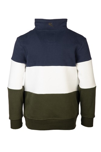 Boys Striped Country Sweatshirt Embroidered Children's Tractor Sweater Rydale - Picture 4 of 7