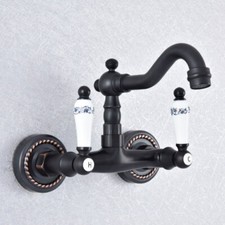 Oil Rubbed Brass Ceramic Handle Kitchen Faucet Bathroom Sink Mixer Tap 2sf745