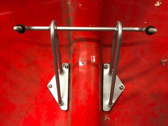 Lambretta Gp Legshield Spare Wheel Carrier  - Item 2 Lambretta Wheel Hub Stud.