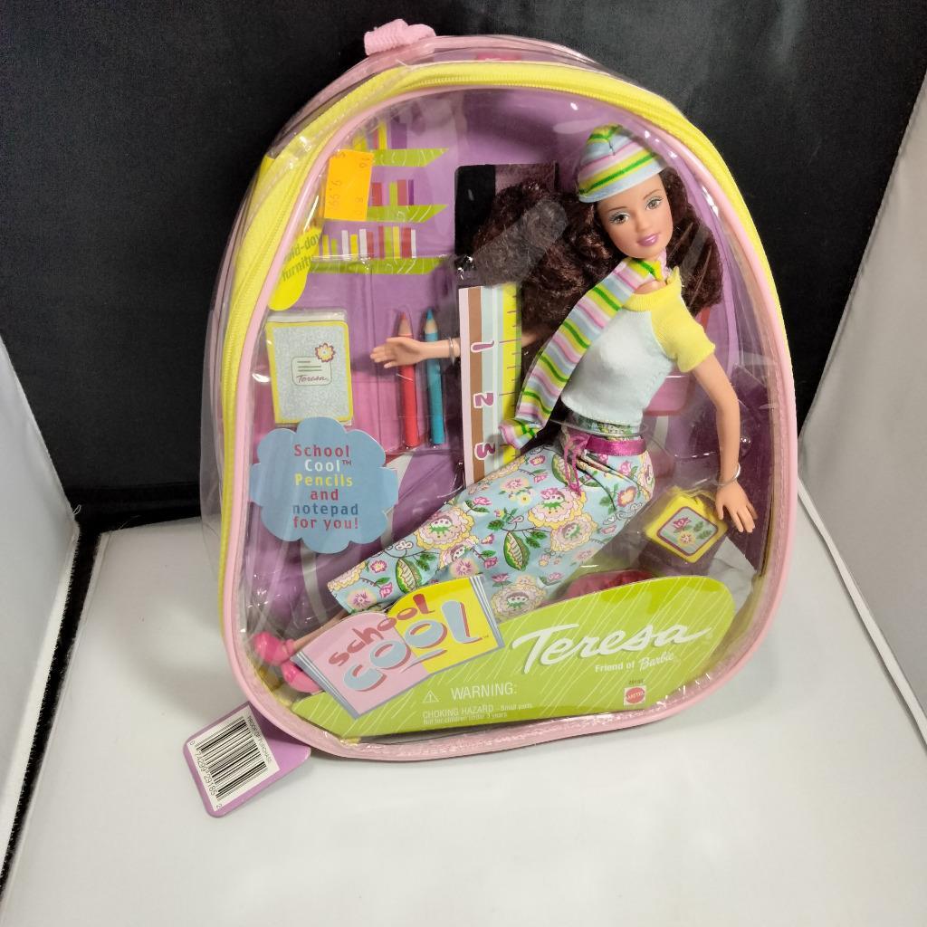 2000 TERESA Friend of Barbie School Cool Backpack **READ** NOS