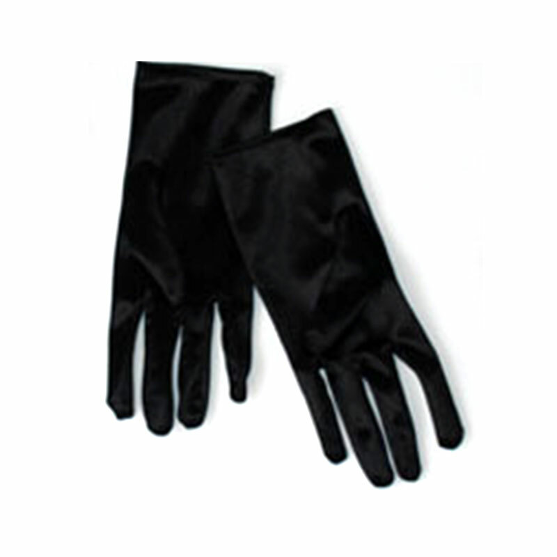 Short Gloves Satin Evening Dress Etiquette Gloves Dance Performance