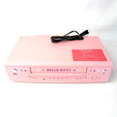 FUNAI FV-N77SR Hello Kitty VHS VCR Deck Tested Remote | eBay FUNAI FV-N77SR Hello Kitty VHS VCR Deck Tested Remote | eBay