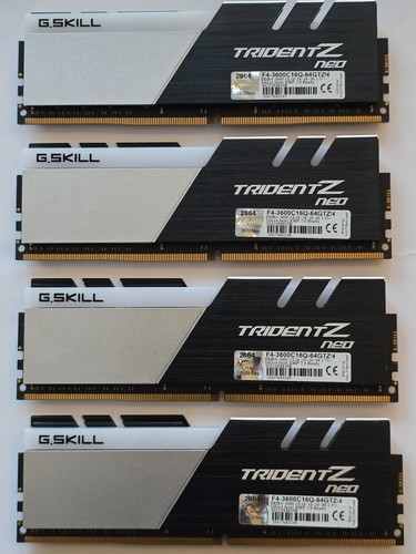 ✔ G.SKILL TridentZ NEO RGB 64GB (4x16GB) 3600 MHz *16-16-16-36* DDR4 *AMD Ryzen* - Picture 2 of 4