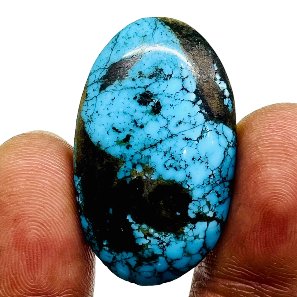 49.80 Cts Natürlich Türkis 33.5x20mm Oval Top Qualität Lose Unbehandelt - Bild 1 von 4