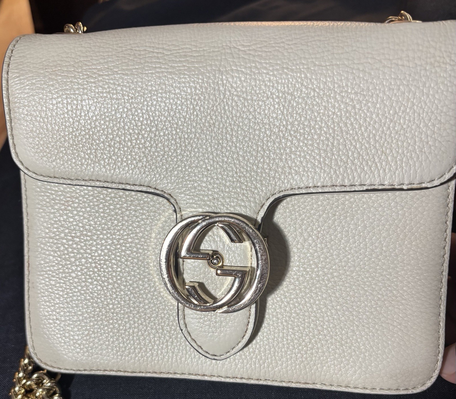 Gucci Mini White Crossbody Bag