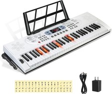 Keyboard Piano Lighted Keys for Beginner Adults Teens Kids, 61 Key Electronic...