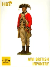 HaT Miniatures 1/72 AMERICAN WAR OF INDEPENDENCE BRITISH INFANTRY Figure Set