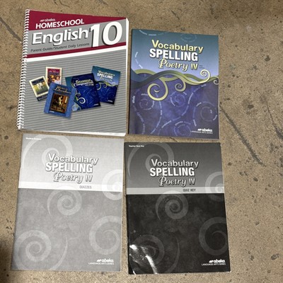 A Beka English 10 Vocabulary Spelling Poetry Homeschool Curriculum Fifth Edition