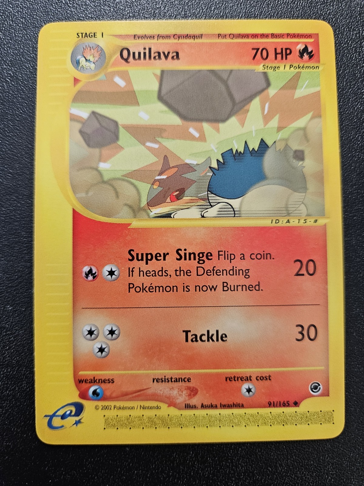 Pokemon Expedition Quilava 91/165 NEAR MINT