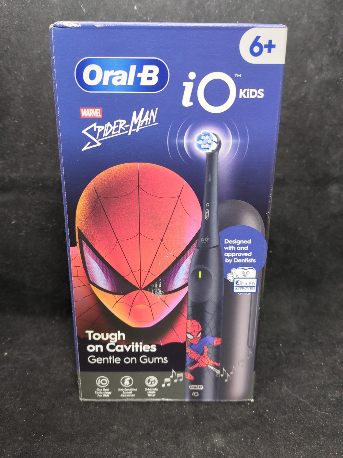 Oral-B iO Kids Spiderman Electric Toothbrush – 2  Minute Music Timer-3 Modes -6+