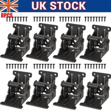 8x Folding Table Chair Leg Hinges 90 Degree Self-Locking Bracket Hinge Hardware