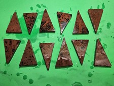 Lot of 12 Mahogany Obsidain Arrowhead Flint Knapping Preforms