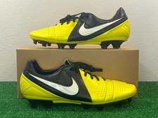 Sz 9.5 Men - Nike CTR360 Trequartista FG Yellow Black Soccer Cleats RARE 525162