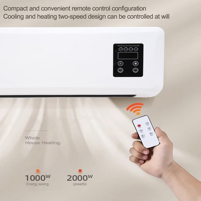 #ad 2in1 Wall Mounted Electric Small Air Conditioner Fan Heater Remote Control USA $30.59