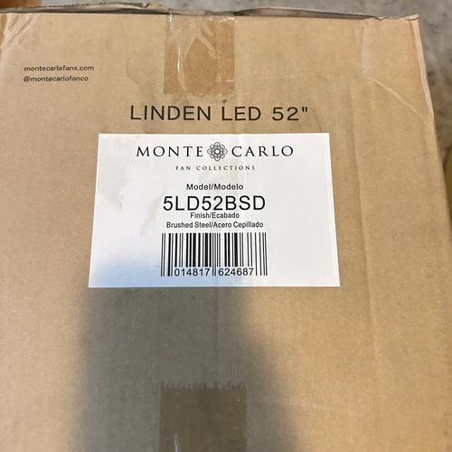 Monte Carlo Fan Company Linden 52 LED Ceiling Fan, Brushed Steel - 5LD52BSD - Picture 2 of 4