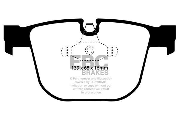 EBC DP41451R BRAKE PAD SET DISC BRAKE Rear