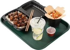 Restaurantware RW Base 14 X 18 Inch Fast Food Trays 10 Sturdy Cafeteria Lunch Tr