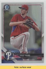 2018 Bowman Chrome Prospects Refractor 317/499 Kyle Young #BCP129 READ fm0