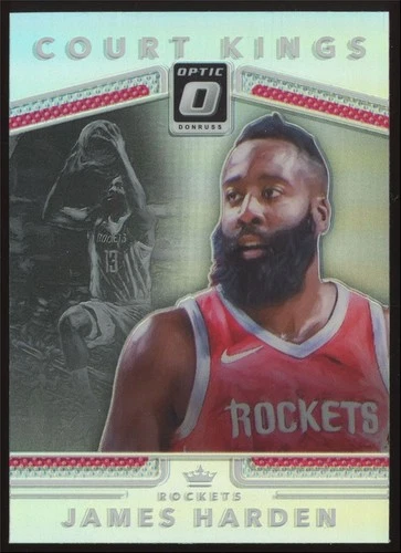 James Harden #27 2017-18 Panini Donruss Optic Court Kings Silver Prizm Holo