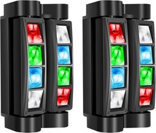 Moving Head DJ Lights RGBW 8x3W LED Spider DMX-512 2 Pack LM30 BETOPPER Stage