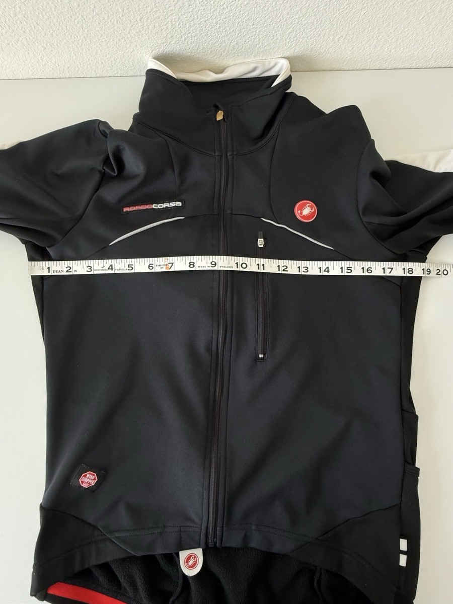 Castelli Rosso Corsa Windstopper Cycling Jacket-Men's Large