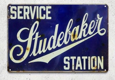 FULL SERVICE Studebaker Station Automobile Sign RETRO STYLE GARAGE MAN CAVE