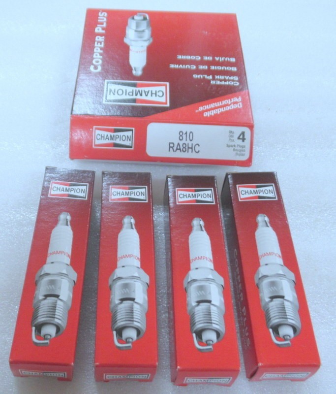 A69 Genuine Champion 810 RA8HC Spark Plug Lot of 4 OEM New Factory Boat Parts