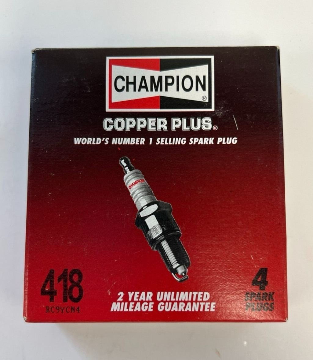 Champion Copper Plus Spark Plugs Pack of 4 New Stock No.418 RC9YCN4