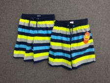 Wonder Nation Boys 2-Pack Multicolor Swim Shorts S 6-7