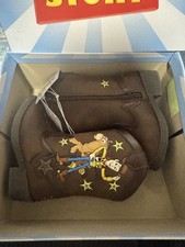 Disney Pixar Toy Story Woody Bullseye Toddler Boots Brown Zip Size 5