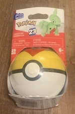 MEGA Construx Pokemon Larvitar Series 23 JCT24 Pokeball Poke Ball NIH Sealed