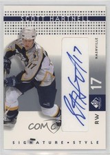 2002-03 SP Game Used Signature Style Scott Hartnell #SS-SH Auto n5h