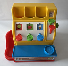 2015 Fisher Price Cash Register Item 2073 with 1 Coin EUC