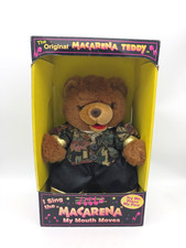 Vintage DanDee Original Macarena Singing Teddy Bear Plush   New  Tested /Working
