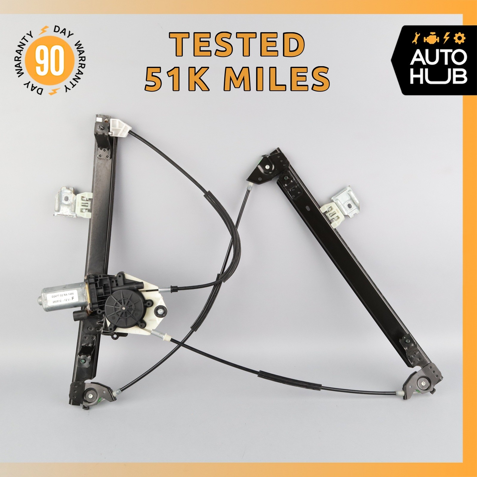 03-13 Maserati Quattroporte M139 Front Left Side Window Regulator Motor OEM 51k
