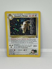 Pokemon Gym Challenge Giovanni's Persian 8/132 LP/NM 🌀HUGE SWIRL🌀