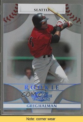 2008 Donruss Threads Rookie Platinum Century Proof 14/25 Greg Halman READ h3a