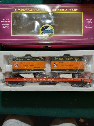 MTH #20-98139 GREAT NORTH FLATCAR CON 2 REMOLQUES PARA CAMIONES | Zustand: New