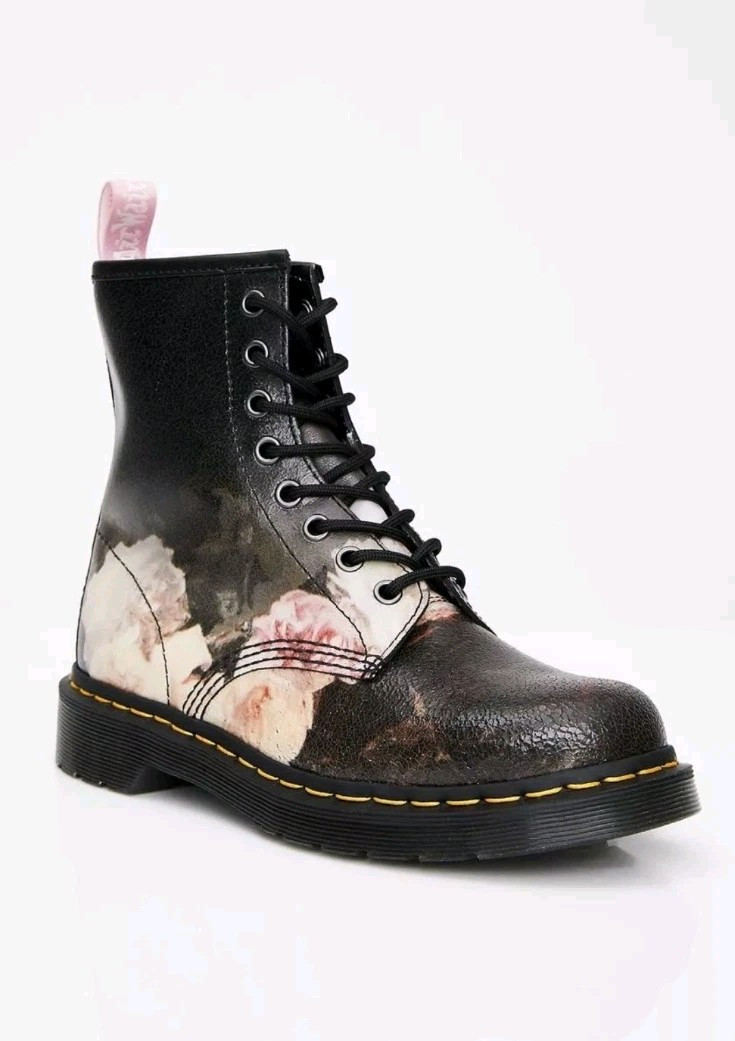New Order - Power, Corruption and Lies Dr. Martens 1460 Boots - 2018 New Order Doc Martens Boot 1460 Power Corruption Lies Womens  main image 4