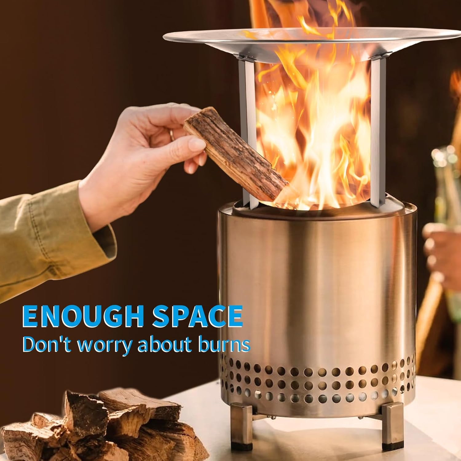 Heat Deflector for Solo Stove Mesa XL Fire Pit, 304 Stainless Steel - Mesa XL He