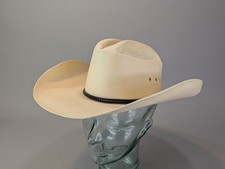 Resistol Cowboy Hat 8X Genuine Shantung Panama Size 7 3/8 George Strait Straw