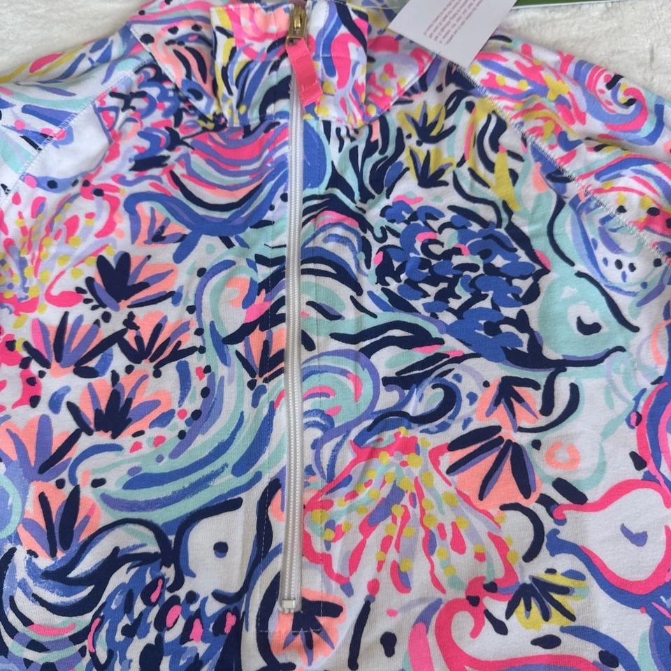 Lilly Pulitzer Pullover Zip Dress Skipper Size L 8/10 New - Image 4 of 4