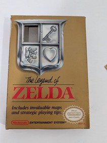 NES Legend Of Zelda Dorado Con Caja Folleto Y Mapa